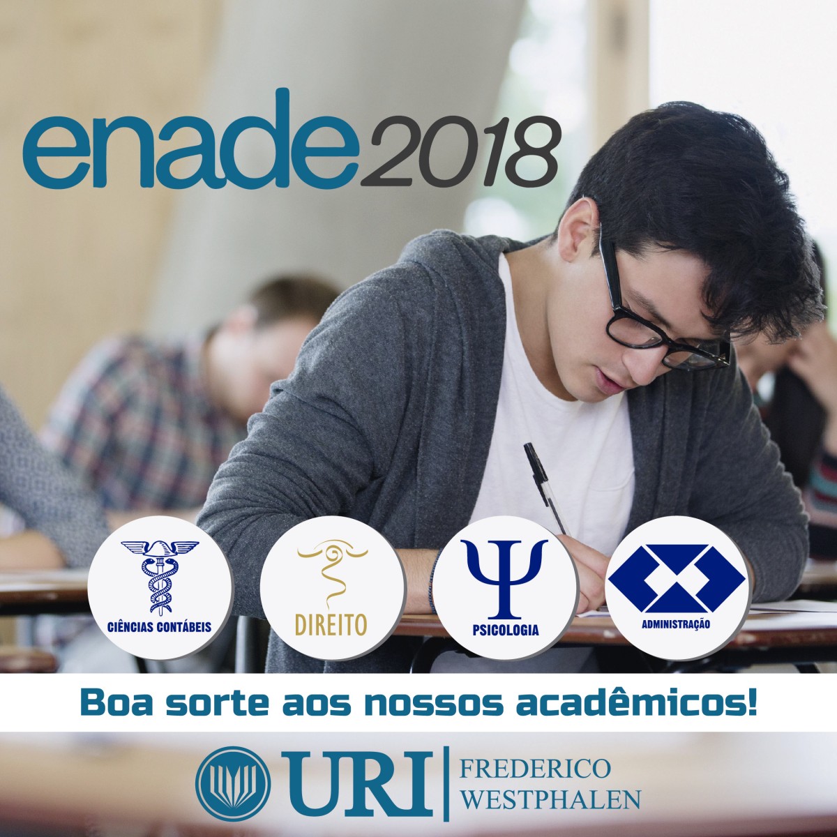 Cursos de graduação da URI/FW conquistam boas notas no Enade