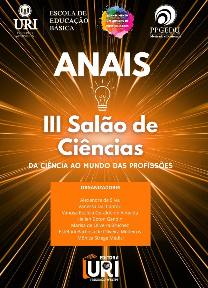 ANAIS DO III SALÃO DE CIÊNCIAS - Da ciência ao mundo das profissões